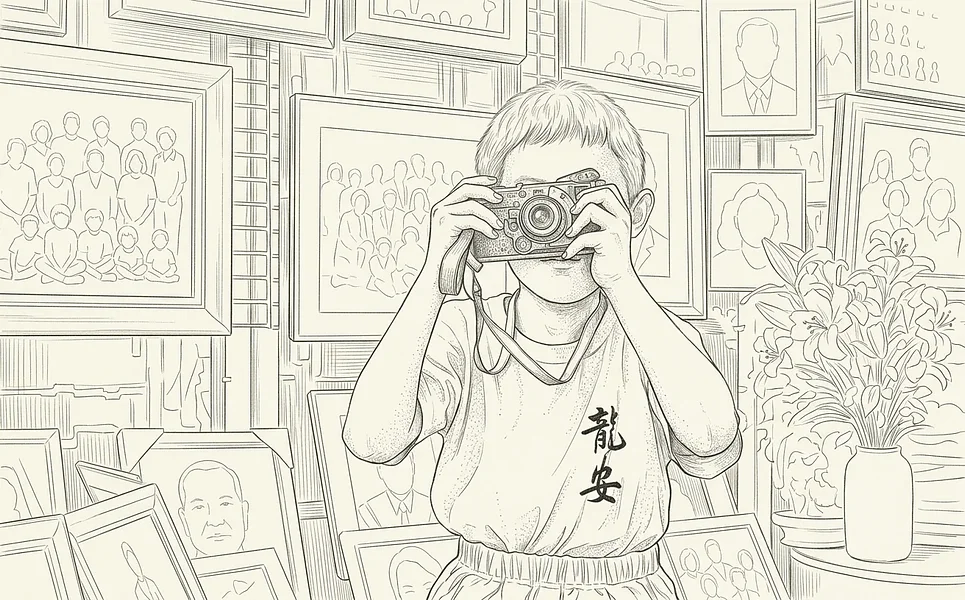 你自己看不到，我拍給你看看
